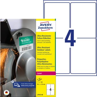 Avery Zweckform L7915-40 öntapadós etikett címke