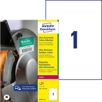 Avery Zweckform L7917-10 öntapadós etikett címke Avery Zweckform L7917-10 öntapadós etikett címke