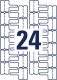 Avery Zweckform L7950-20 öntapadós kábeljelölő címke Avery Zweckform L7950-20 öntapadós kábeljelölő címke