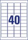 Avery Zweckform LR7654-100 környezetbarát öntapadós etikett címke