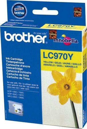 Brother LC970Y tintapatron - sárga (Brother LC970Y)