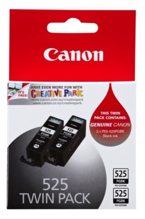 Canon PG-525B tintapatron (twin pack) - 2 darab Canon PG-525B fekete tintapatron egy csomagban (Canon PG-525D)