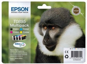 Epson T08954010 Multipack - 1 fekete + 3 szín - 4 patron / csomag (Epson C13T08954010)