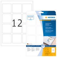 Herma 10109 nyomtatható négyzet alakú öntapadós visszaszedhető etikett címke