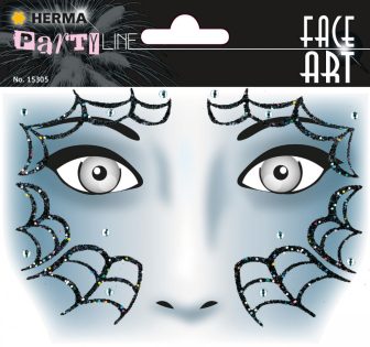Herma Face Art No. 15305 öntapadó arc matrica "Spider" motívumokkal.