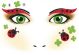Herma Face Art No. 15314 öntapadó arc matrica "Ladybird" motívumokkal.