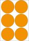 Herma 50 mm átmérőjű öntapadó neon narancssárga színű jelölő címke, jelölő pötty, jelölő pont Herma 50 mm átmérőjű öntapadó neon narancssárga színű jelölő címke, jelölő pötty, jelölő pont