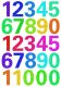 Herma 3279 öntapadó számmatrica