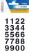 Herma 4136 öntapadó számmatrica