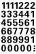 Herma 4164 öntapadó számmatrica