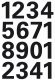 Herma 4168 öntapadó számmatrica