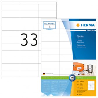 Herma 4455 nyomtatható öntapadós etikett címke