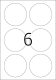 Herma 4478 nyomtatható kör alakú öntapadós visszaszedhető etikett címke
