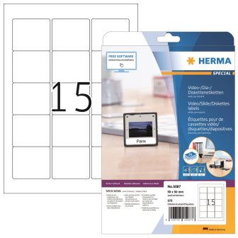 Herma 5087 nyomtatható öntapadós visszaszedhető etikett címke