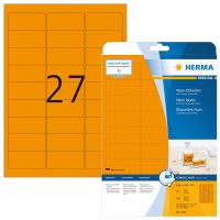 Herma 5141 neon narancssárga színű öntapadó etikett címke