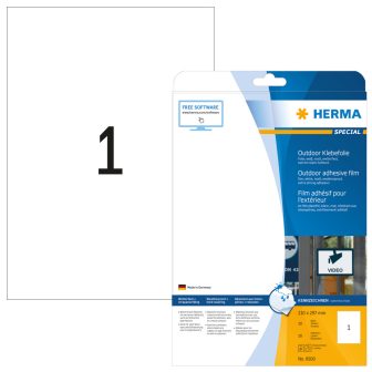 Herma 9500 öntapadós fehér ultra ellenálló címke