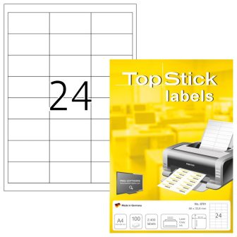 TopStick 8701 nyomtatható öntapadós etikett címke