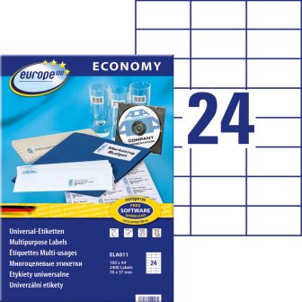 europe100 ELA011 nyomtatható öntapadós etikett címke