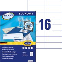 europe100 ELA019 nyomtatható öntapadós etikett címke