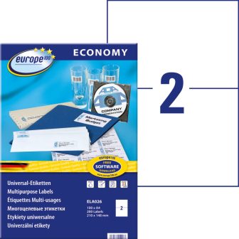 europe100 ELA026 nyomtatható öntapadós etikett címke