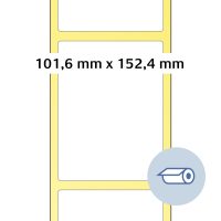 101,6 x 152,4 mm méretű, tekercses öntapadós etikett címke UPS, DPD, GLS, DHL és TNT csomagcímke